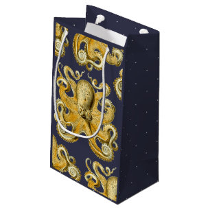 Nautische Vintage Octopus Sea-Kreatur Kleine Geschenktüte