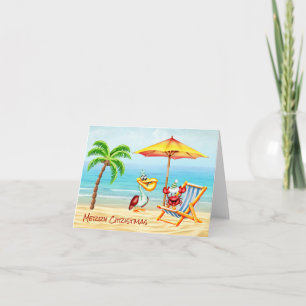 Nautische Weihnachtskarte Feiertagskarte