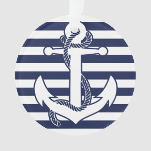 Nautische Weihnachtsschmuck Weißer Akrylkor Ornament
