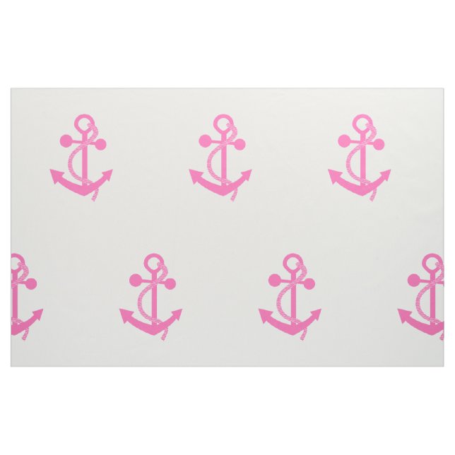 Nautischer Anker in heiß rosa Stoff (Yard (91,4 cm))