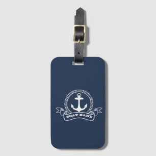 Nautischer Anker Marineblau Gepäckanhänger