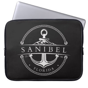 Nautischer Anker Sanibel Florida 1996 Laptopschutzhülle