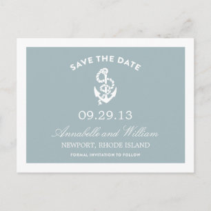 NAUTISCHER ANKER SAVE THE DATE POSTKARTE