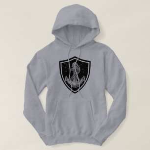 Nautischer Anker Schild Angeln Hoodie