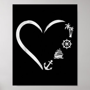 Nautischer Anker Segler Bootsfahrer und Yachting L Poster