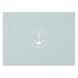 Nautischer Anker staubblau Custom Willkommensgarte Tischdecke