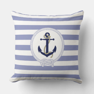 Nautischer Anker/Streifen/Wasseranker-Emblem Kissen