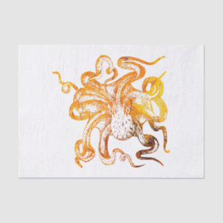 Nautischer Bernsteinoktopus Seidenpapier