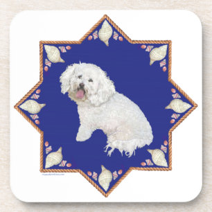 Nautischer Bichon Frise Untersetzer
