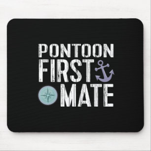 Nautischer Boots-Ponton Erster Maat Anker Mousepad