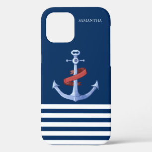 Nautischer Geist Anker, Marineblau Case-Mate iPhone Hülle
