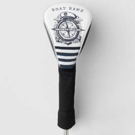 Nautischer Hut, Anker, Radmarineblau gestreift Golf Headcover