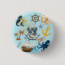 Nautischer Junggesellenabschied Button