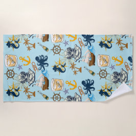 Nautischer Junggesellenabschied Strandtuch