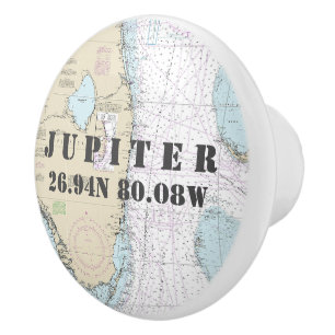 Nautischer Jupiter, Breitengraddiagramm Keramikknauf