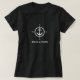 Nautischer Kompass Ankerplatz Ihres Bootes oder Na T-Shirt (Design vorne)