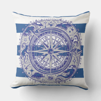 Nautischer Kompass Kissen