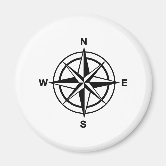 Nautischer Kompass Magnet (Vorne)
