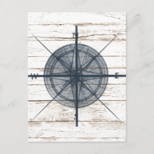 nautischer Kompass Postkarte