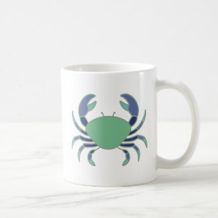 Nautischer Krabben-Küstenbecher Kaffeetasse