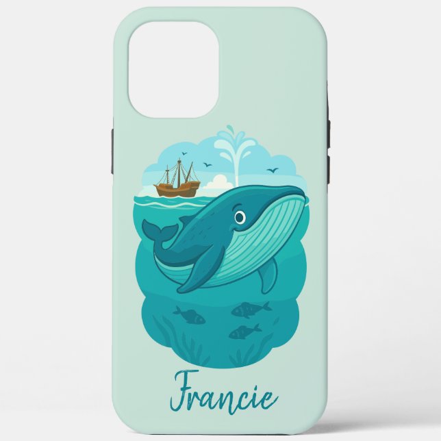 Nautischer Meerwal Case-Mate iPhone Hülle (Rückseite)