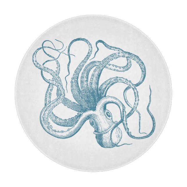 Nautischer Oktopus Schneidebrett (Vorderseite)
