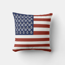 Nautischer Schiffsanker/Rad/Streifen der amerikani