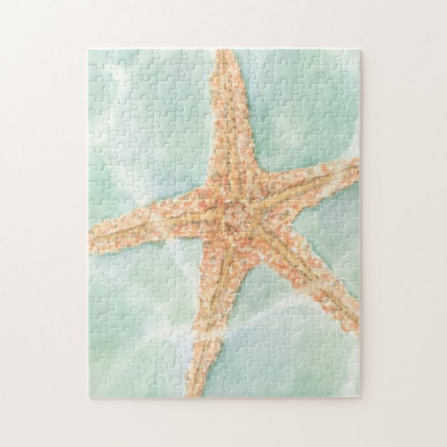Nautischer Starfish im Wasser Puzzle (Vertikal)