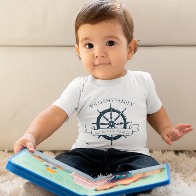 Nautischer Urlaub Niedlich Baby T-shirt (Von Creator hochgeladen)