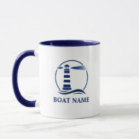 Nautischer Vintage-Leuchtturm und Ihr Boot oder Na