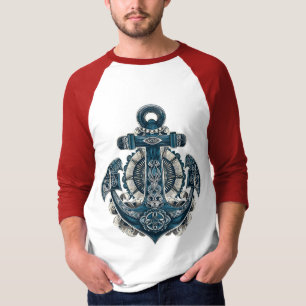 Nautisches Anker-Kunst-Grafik-T-Shirt – Vintage T-Shirt