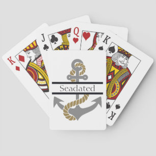 Nautisches Anker Spielkarten