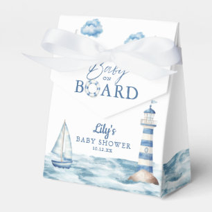 Nautisches Babyshower 'Baby an Bord' Geschenkschachtel
