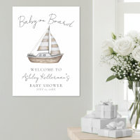 Nautisches Babyshower-Willkommensschild