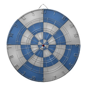 Nautisches Blau Abstract Dartscheibe