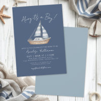 Nautisches Blau Jungen-Baby-Party