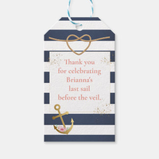 Nautisches Brautparty Geschenkanhänger