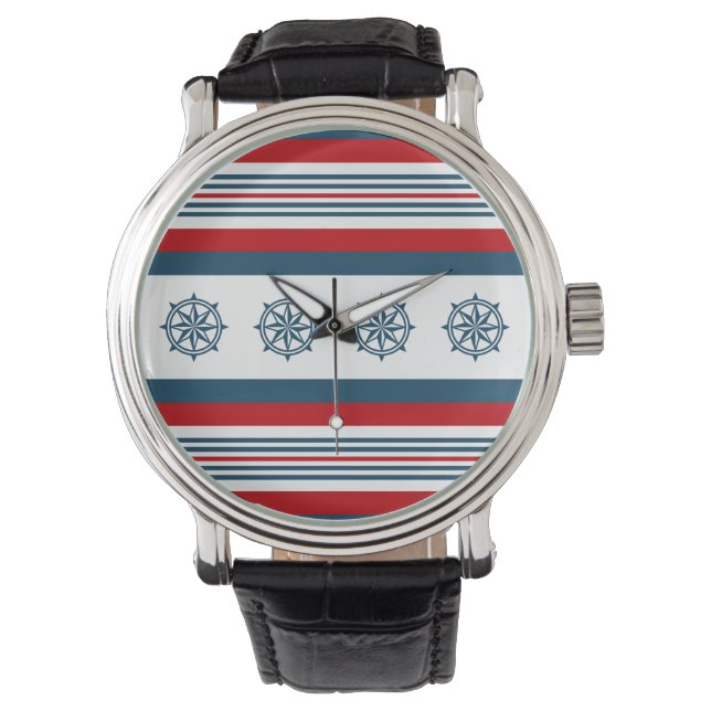 Nautisches Design Armbanduhr (Vorderseite)