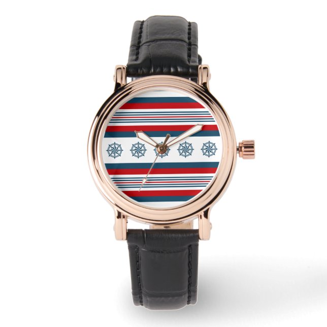 Nautisches Design Armbanduhr (Vorderseite)