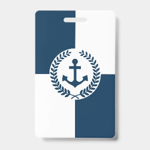 Nautisches Design Ausweis