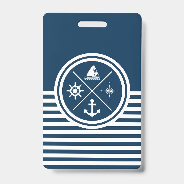 Nautisches Design Ausweis (Vorderseite)