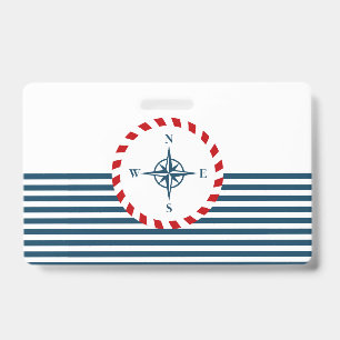 Nautisches Design Ausweis