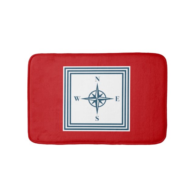 Nautisches Design Badematte (Vorderseite)