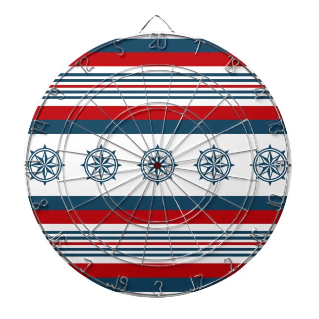 Nautisches Design Dartscheibe (vorne)