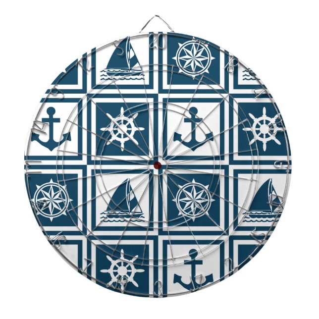Nautisches Design Dartscheibe (vorne)