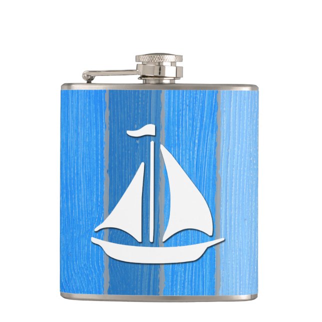 Nautisches Design Flachmann (Vorderseite)
