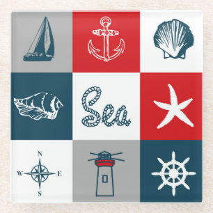 Nautisches Design Glasuntersetzer