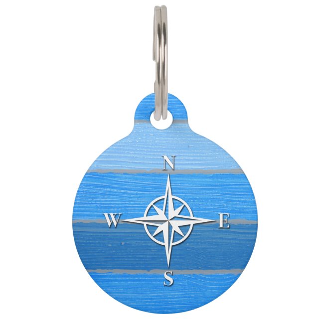 Nautisches Design Haustiermarke (Vorderseite)