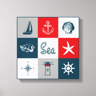 Nautisches Design Leinwanddruck