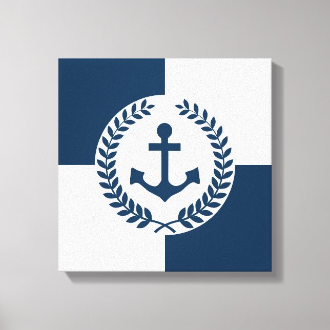 Nautisches Design Leinwanddruck (Vorderseite)